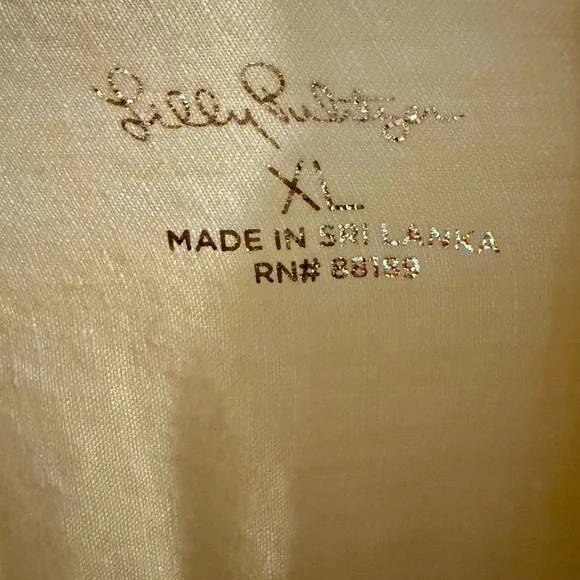 Lilly Pulitzer yellow linen blouse - Picture 2 of 2